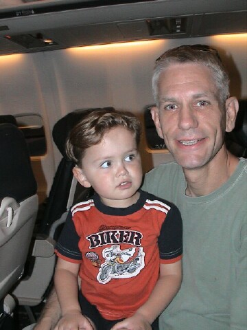 Christopher and Papi get ready to buckle our seatbelts.