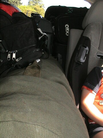 The rental car is FULL